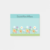Kleurrijke Wildflower gepersonaliseerd Post-it® Notes (Voorkant)
