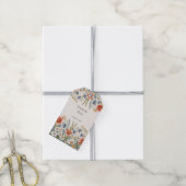 Kleurrijke Wildflower Gift Label Cadeaulabel (Met Touw)