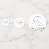 Kleurrijke Wildflower tafel Confetti (Voorkanten)