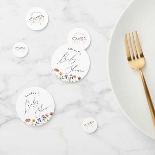 Kleurrijke Wildflower tafel Confetti (Groep)