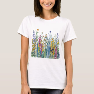 Kleurrijke Wildflowers, Botanicals, Bloemen Actief T-shirt