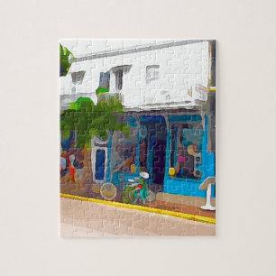 Kleurrijke winkels in Key West Legpuzzel