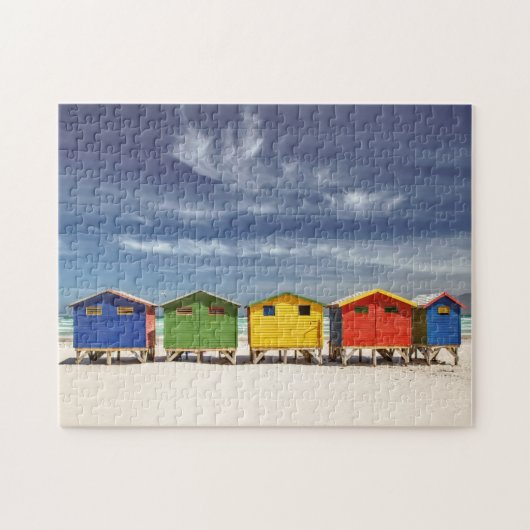 Kleurrijke winkels | Muizenberg, Zuid-Afrika Legpuzzel (Horizontaal)