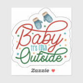 Kleurrijke Winter Mittens Holiday Sticker (Vel)