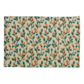 Kleurrijke Winter Pinecone Branches Kussensloop (Achterkant)