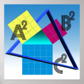 Kleurrijke Wiskunde Poster (Voorkant)