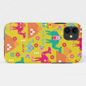 Kleurrijke woestijnkamelegypte peramide Case-Mate iPhone case (Achterkant (horizontaal))