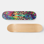 Kleurrijke Wolf Head - Wolf Skateboard Deck (Horizontaal)