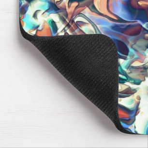 Kleurrijke wolken, in tinten gesneden, blauw en br muismat