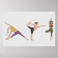 Kleurrijke Work-out Fitness Yoga Houding Balancere