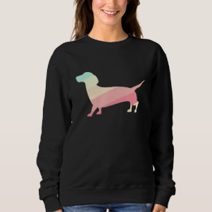 Kleurrijke worst Dog Dachshund Trui