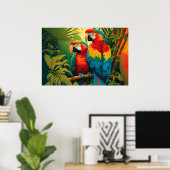 Kleurrijke wortelen poster (Thuiskantoor)