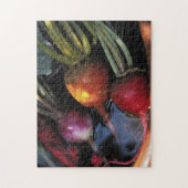 Kleurrijke wortelgroenten legpuzzel (Verticaal)