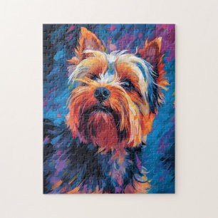 Kleurrijke Yorkshire Terrier Legpuzzel