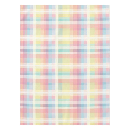 Kleurrijke zachte gingham patroon tafelkleed (Voorkant)