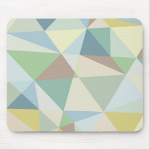 Kleurrijke zachte kleuren geometrisch modern patro muismat
