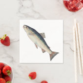 Kleurrijke zalmillustratie servetten (Insitu)