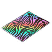 kleurrijke zebraafdrukken notitieboek (Linkerzijde)