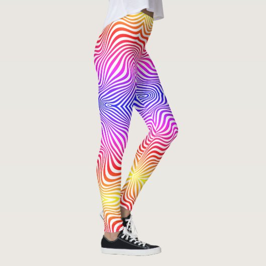 Kleurrijke zebraprint leggings (Rechts)