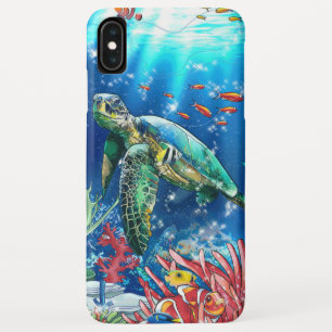 Kleurrijke Zee Turtle iPhone XS Max Hoesje