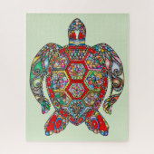 Kleurrijke Zee Turtle Jigsaw Puzzel (Verticaal)