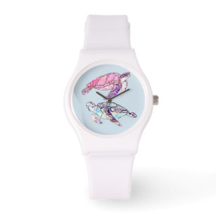 Kleurrijke Zee Turtle Pair Horloge