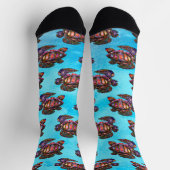 Kleurrijke Zee Turtle Socks Sokken (Top)