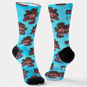 Kleurrijke Zee Turtle Socks Sokken