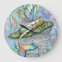 Kleurrijke Zeemeermin en Karper Vis Fantasie Kunst
