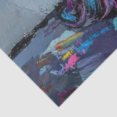 Kleurrijke Zeemeermin Olieverf Decoupage Tissuepapier (Detail)