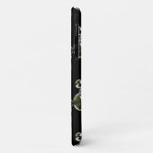 kleurrijke zeepbellen op zwart Case-Mate iPhone case (Achterkant/links)