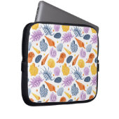 Kleurrijke zeeschelpen Electronics Bag Laptop Sleeve (Voorkant Rechts)