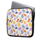 Kleurrijke zeeschelpen Electronics Bag Laptop Sleeve (Voorkant Links)