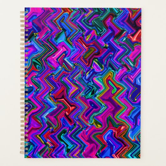 Kleurrijke Zigzag #1 - Planner (Voorkant)