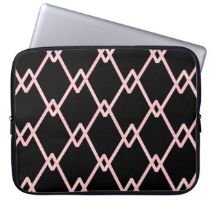 Kleurrijke zigzag gestreepte patroonachtergrond. I Laptop Sleeve