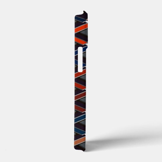 kleurrijke zigzag Karo-stappen Case-Mate iPhone Case (Achterkant / Rechts)