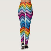 Kleurrijke zigzag leggings (Achterkant)