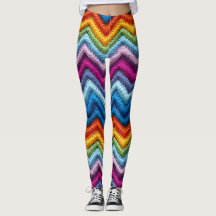 Kleurrijke zigzag leggings