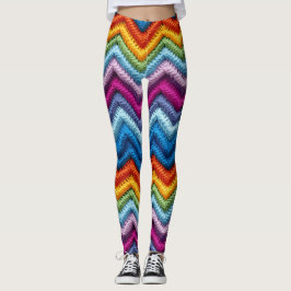 Kleurrijke zigzag leggings