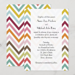 Kleurrijke zigzag, regenboogzigzag, Chevron, bruil Kaart