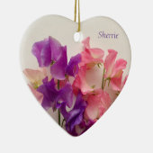 Kleurrijke zoete erwten keramisch ornament (Rechts)