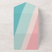 kleurrijke zomer Alle op één bruiloft uitgenodigd All In One Uitnodiging (Buitenkant)