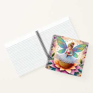 Kleurrijke zomer Fairy Two illustratie Notitieboek