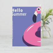 Kleurrijke zomer feestdagenkaart (Staand voorkant)