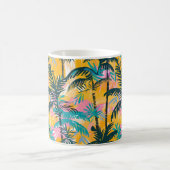 Kleurrijke zomer palmboom patroon koffiemok (Center)
