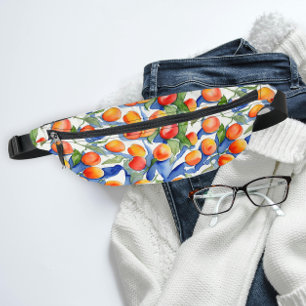 Kleurrijke zomerabrikozen Vruchten Waterverf Patro Heuptasje