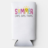 Kleurrijke Zomerdips Sips Trips met Drink en zon (Voorkant)