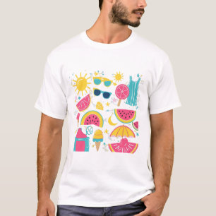 Kleurrijke zomervibes - Helder en leuk seizoensgeb T-shirt