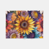 Kleurrijke Zonnebloem Deken | herfst (Voorkant (Horizontaal))