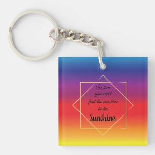 kleurrijke zonnekleuren met inspirerend prijsopgav sleutelhanger